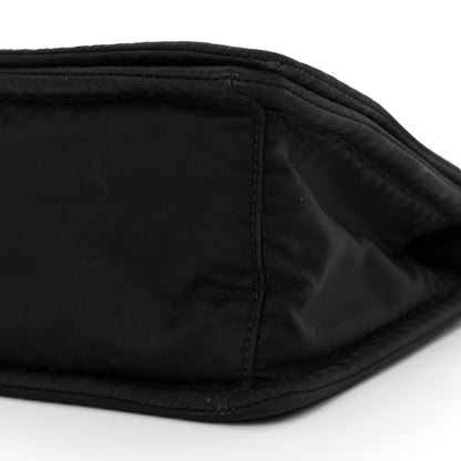 Prada Tessuto Nylon Chain Flap Shoulder Bag Black 9 of 17
