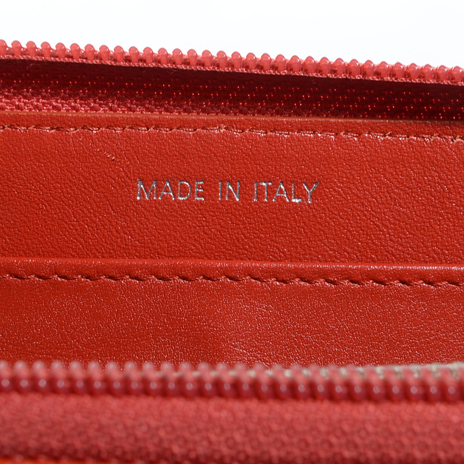 Chanel Caviar CC Timeless Large Gusset Zip Around Wallet Orange 7 of 9