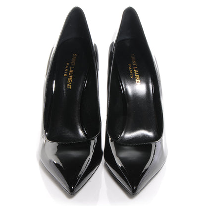 Saint Laurent Patent Classic Paris 105 Escarpin Pumps 41 Black 2 of 6