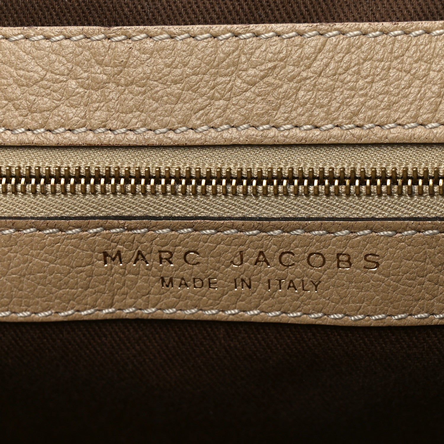 Marc Jacobs Calfskin Quilted Stam Camel 6 of 9