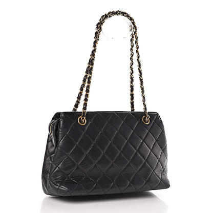 Chanel Lambskin Quilted Shoulder Bag Black 3 of 13