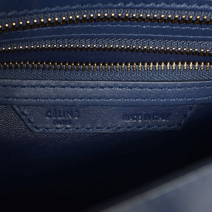 Celine Smooth Calfskin Micro Luggage Navy Blue 6 of 8