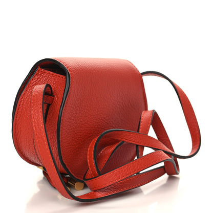 Chloe Calfskin Nano Marcie Saddle Bag Red Ochre 2 of 8