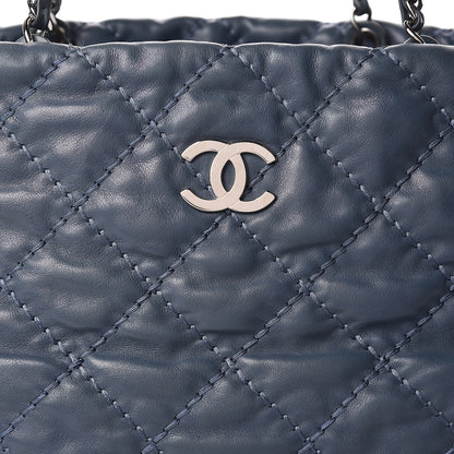 Chanel Calfskin Love Me Tender Large Tote Blue 11 of 14