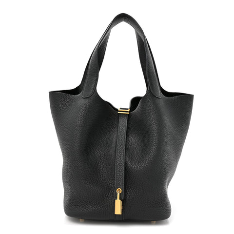 Taurillon Clemence Picotin Lock 22 MM Black