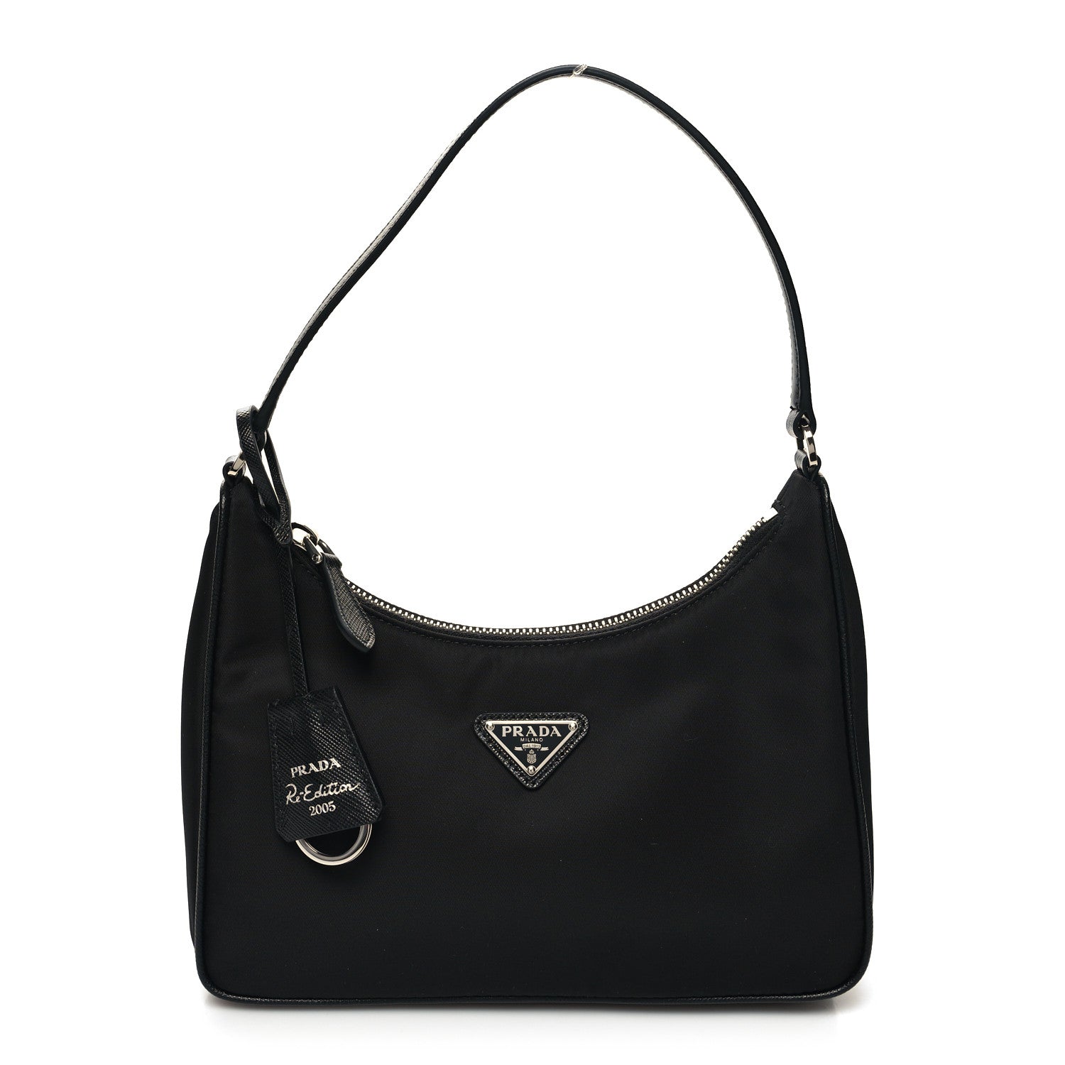 Prada Tessuto Nylon Saffiano Mini Re-Edition 2005 Bag Black 1 of 9