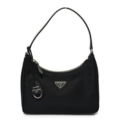 Prada Tessuto Nylon Saffiano Mini Re-Edition 2005 Bag Black 1 of 9