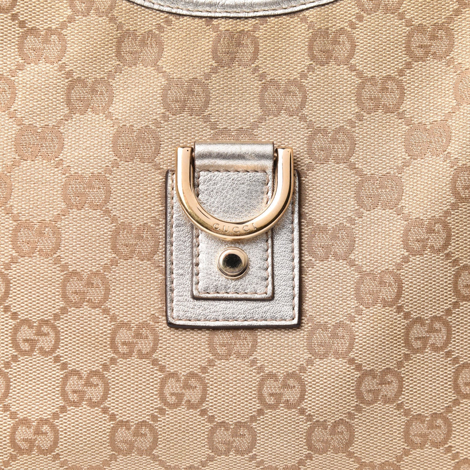 Gucci Monogram Medium Abbey D Ring Hobo Gold 8 of 13