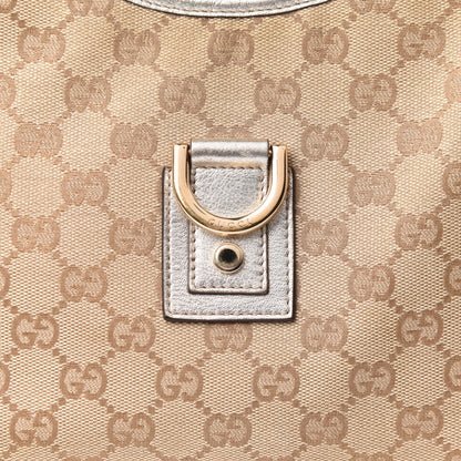 Gucci Monogram Medium Abbey D Ring Hobo Gold 8 of 13