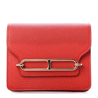 Hermes Chevre Mysore Roulis Slim Wallet Rouge De Coeur 1 of 7