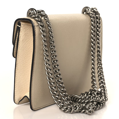 Gucci Textured Calfskin Crystal Mini Dionysus Shoulder Bag Mystic White 3 of 11