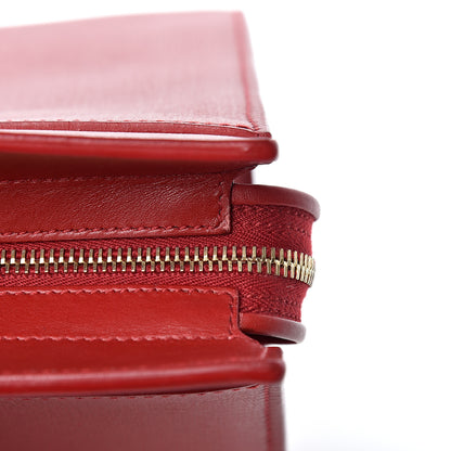 Saint Laurent Textured Calfskin Medium Cabas ChYc Red 15 of 17