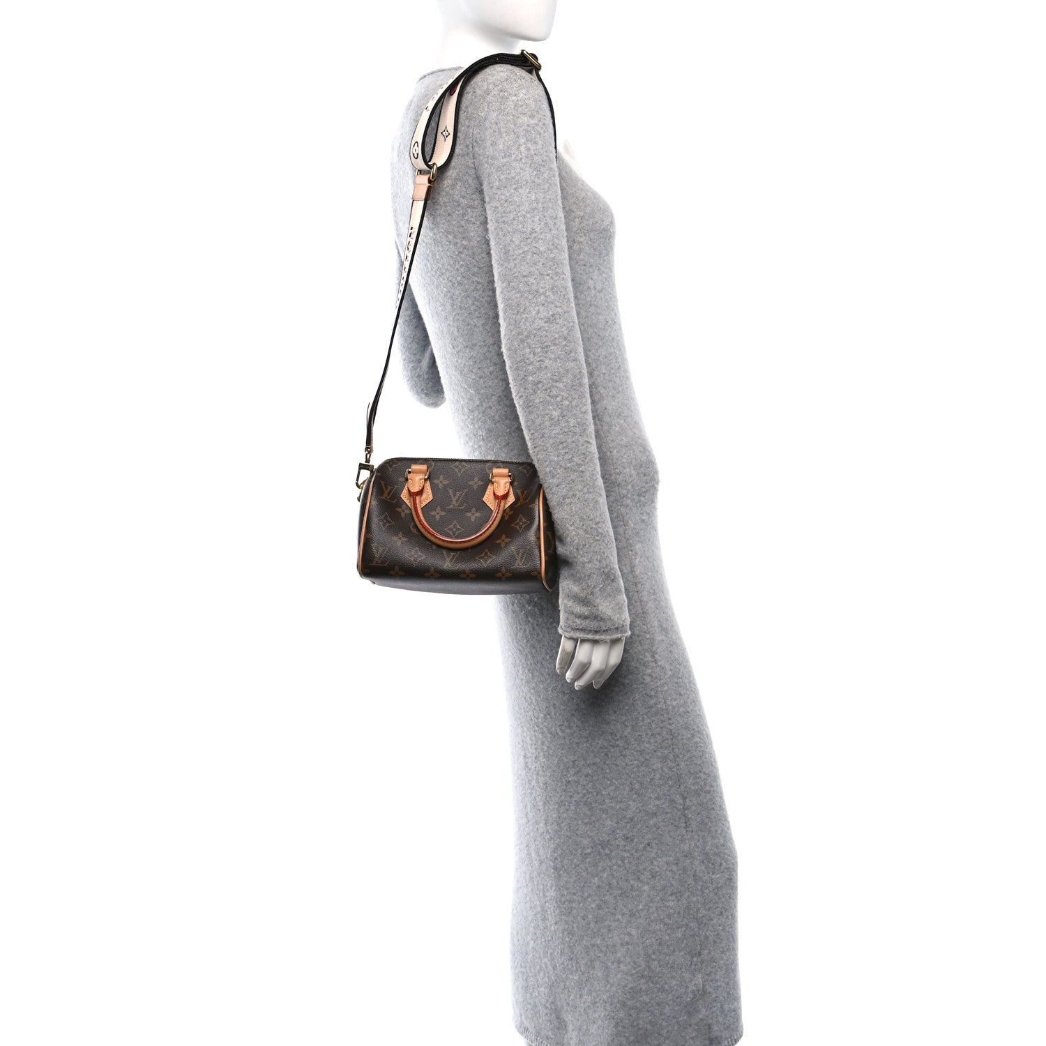 Louis Vuitton Monogram Speedy Bandouliere 20 Black 2 of 10