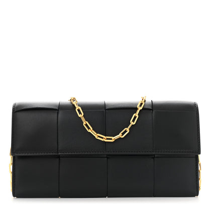 Bottega Veneta Nappa Maxi Intrecciato Cassette On Chain Black 1 of 12