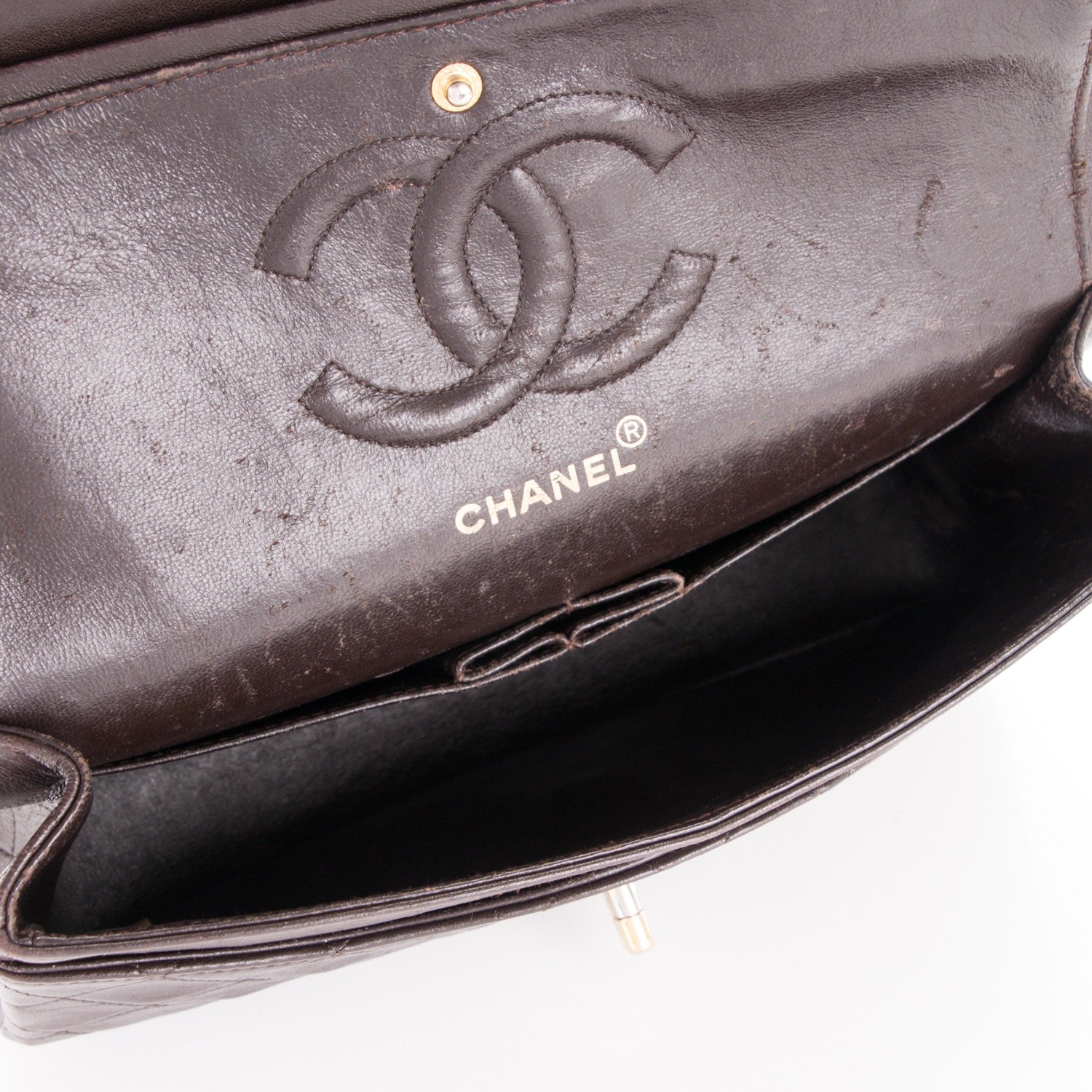 Chanel Lambskin Medium Double Flap Brown 5 of 12