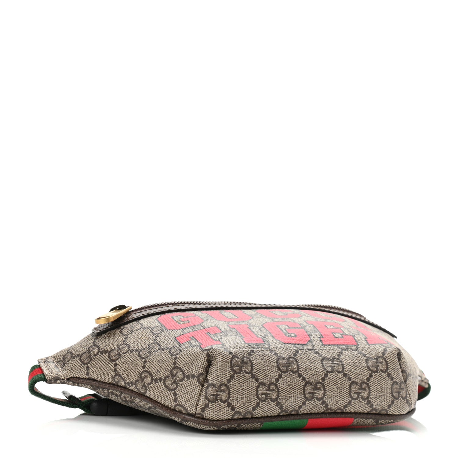 Gucci GG Supreme Monogram Textured Dollar Calfskin Gucci Tiger Belt Bag Beige Ebony Lobster Red New Shamarock New Acero 4 of 10