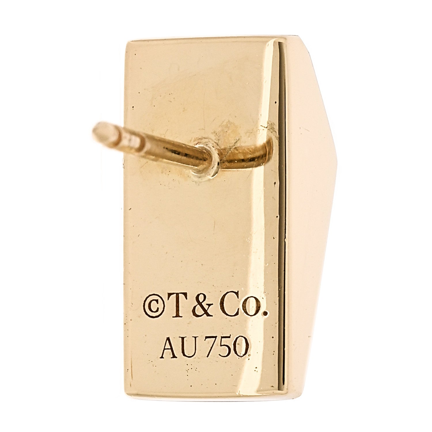 Tiffany 18K Yellow Gold Diamond Out of Retirement Earrings 4 of 6