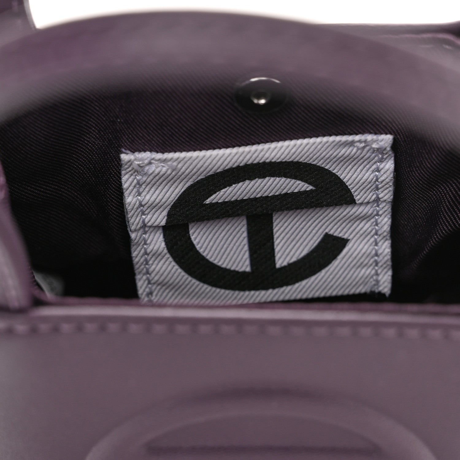 Telfar Vegan Leather Small Shopping Bag Eggplant 4 of 9