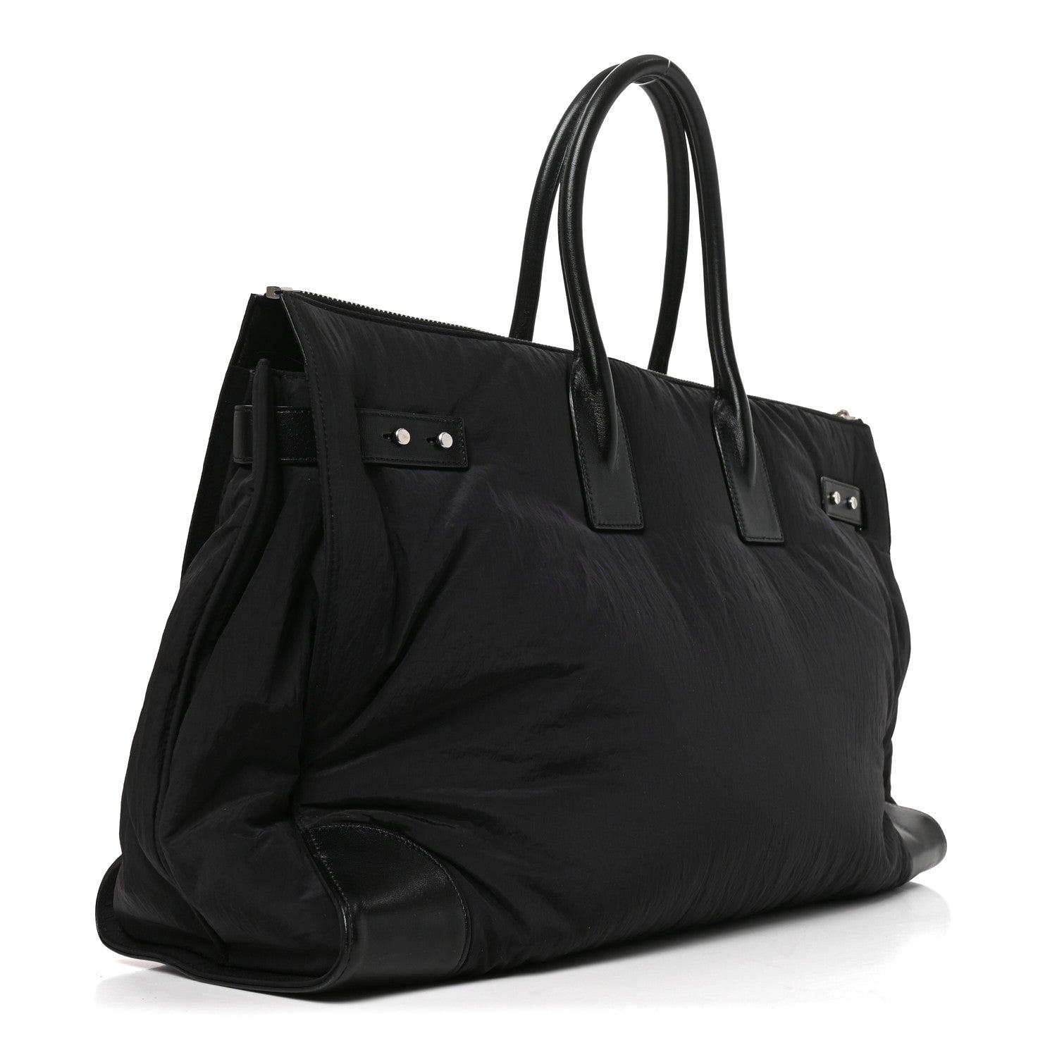 Saint Laurent Nylon Calfskin 48H Sac De Jour Duffle Black 2 of 9