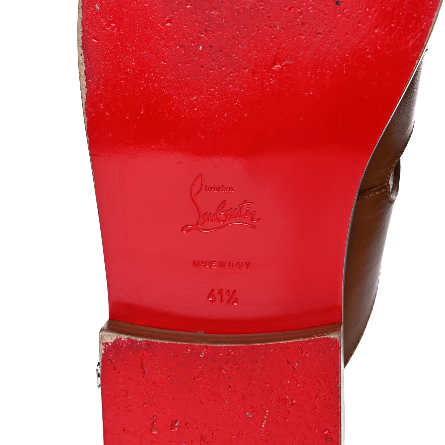 Calf Mens Sinouhe Flat Slide Sandals 41.5 Brown