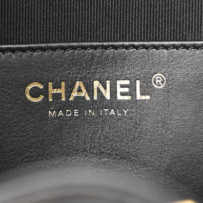 Chanel Shiny Crumpled Calfskin Quilted Medium Chanel 25 Handbag Black 11 of 21
