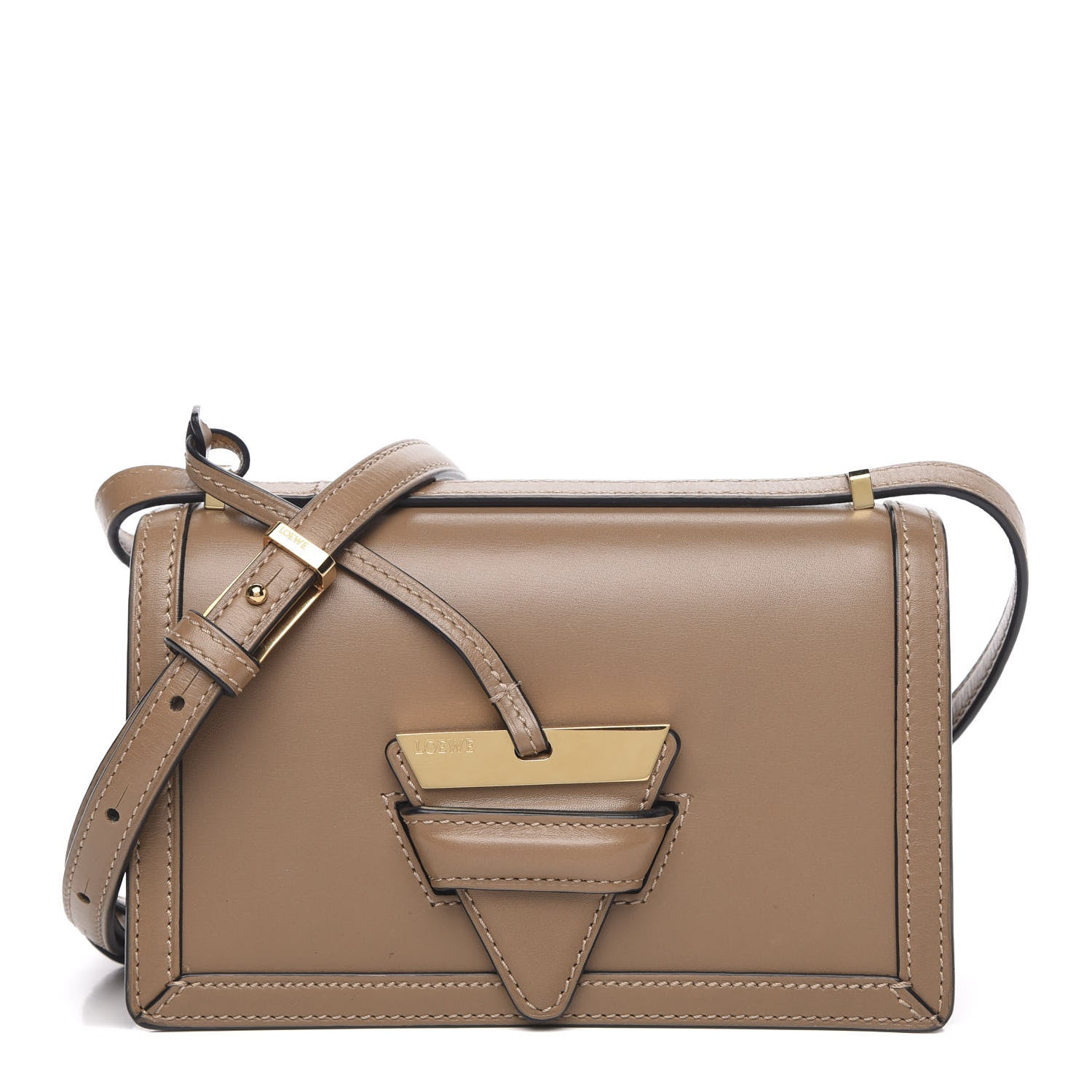 Loewe Calfskin Small Barcelona Shoulder Bag Mink 1 of 13