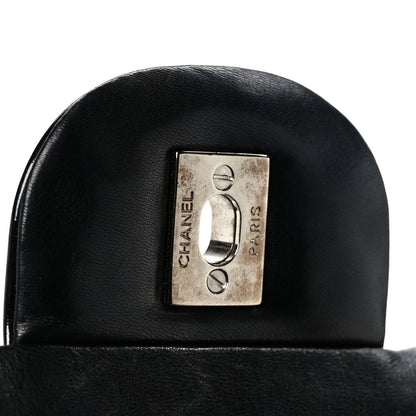 Chanel Patent Quilted Maxi Double Flap Black 7 of 11