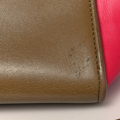 Celine Smooth Calfskin Medium Bicolor Trapeze Taupe Fuchsia 12 of 15