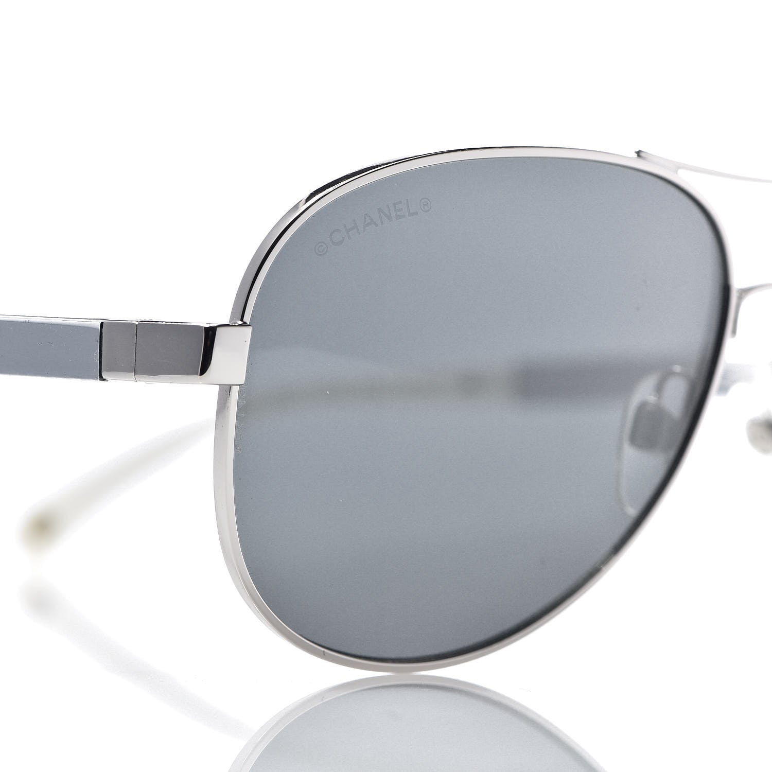 Chanel Aviator Sunglasses 4179 White 8 of 9