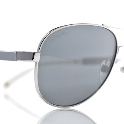 Chanel Aviator Sunglasses 4179 White 8 of 9