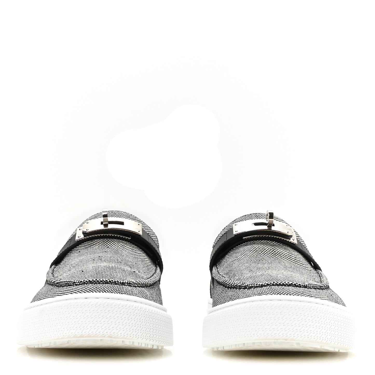 Toile De Coton Calfskin Game Slip On Sneakers 42.5 Prunoir Black