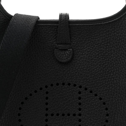 Hermes Taurillon Clemence Evelyne TPM Black 8 of 10