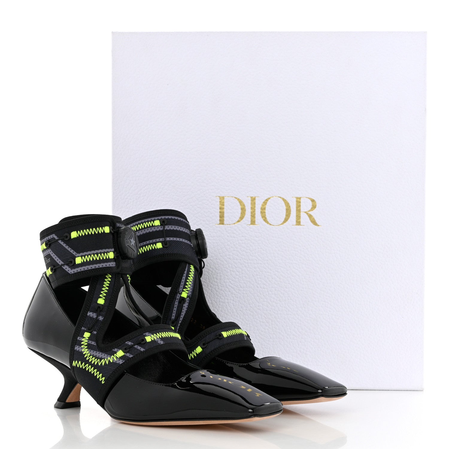 Christian Dior Patent Dior 62-22 Pumps 38.5 Black 9 of 9