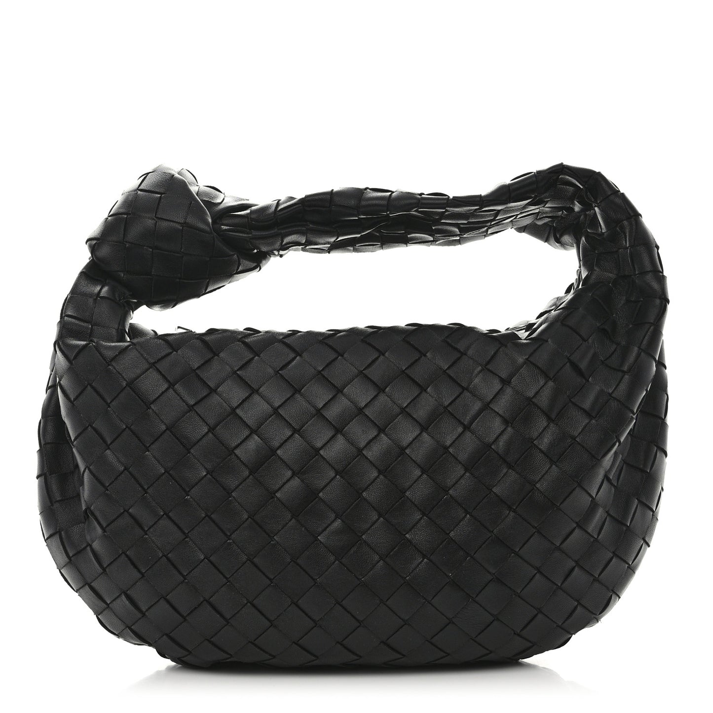 Nappa Intrecciato Teen Jodie Hobo Black