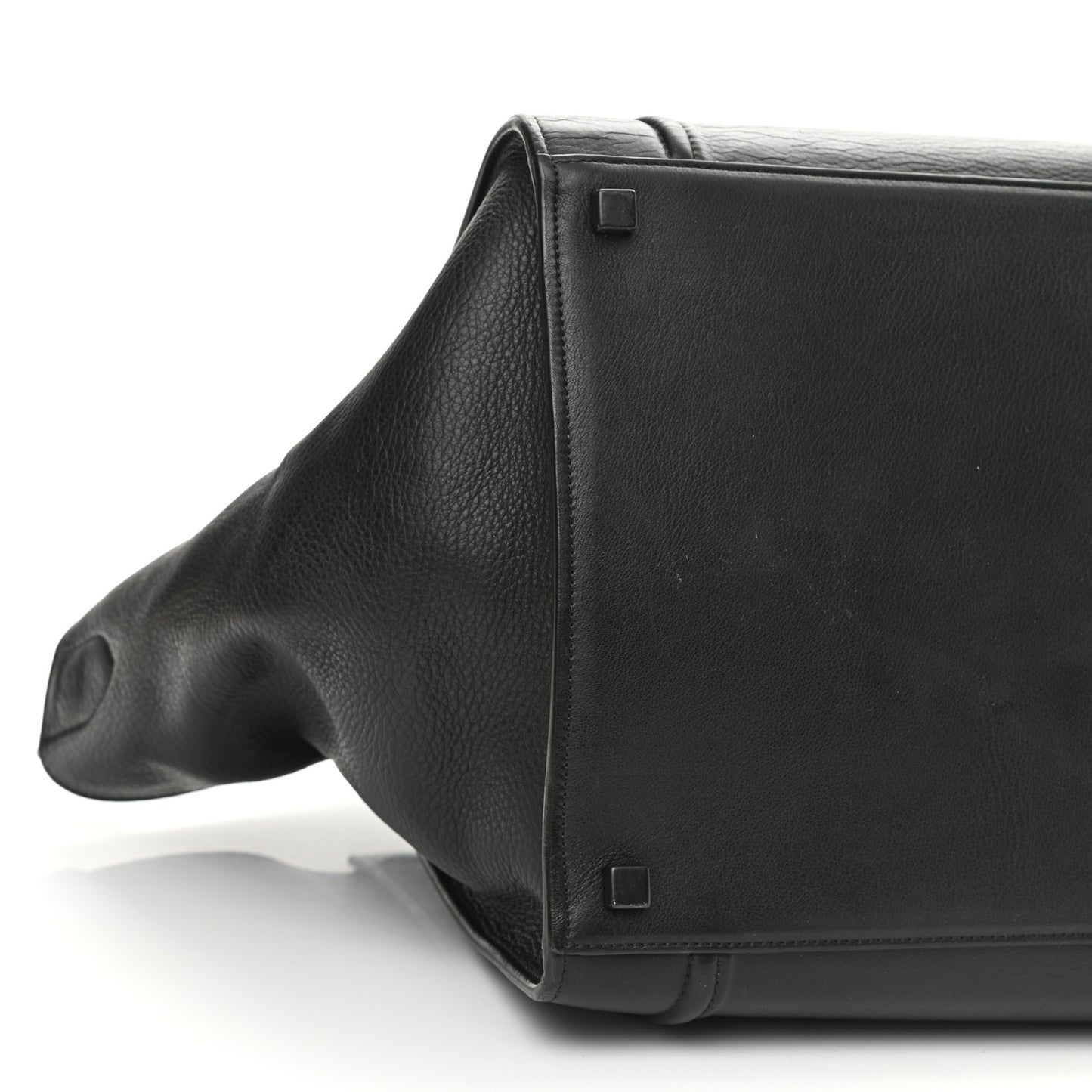Grained Calfskin Medium Phantom Luggage Black