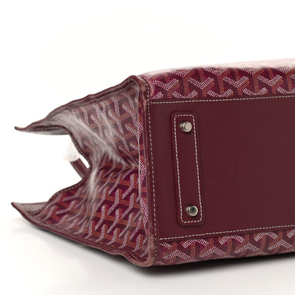 Goyard Goyardine Marquises Tote Burgundy 8 of 12