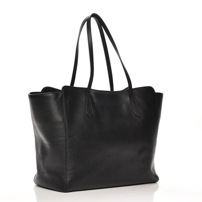 Gucci Pebbled Calfskin Medium Swing Tote Black 3 of 6