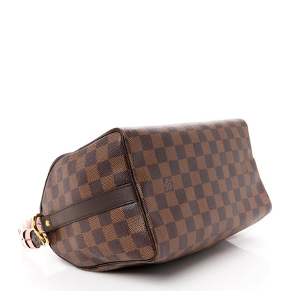 Louis Vuitton Damier Ebene Braided Speedy Bandouliere 25 Pink 4 of 12
