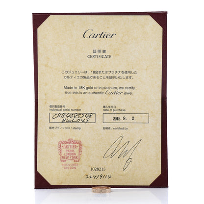 Cartier 18K Pink Gold 3.5mm LOVE Wedding Band Ring 48 4.5 5 of 5