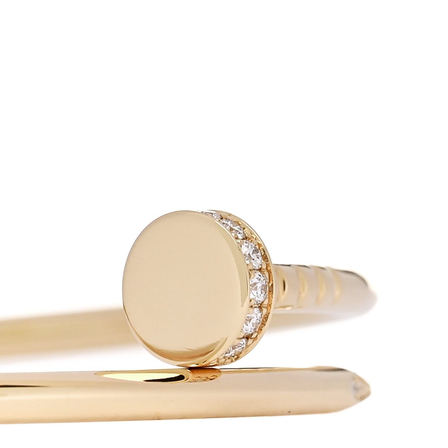 18K Yellow Gold Diamond Small Juste Un Clou Bracelet 15