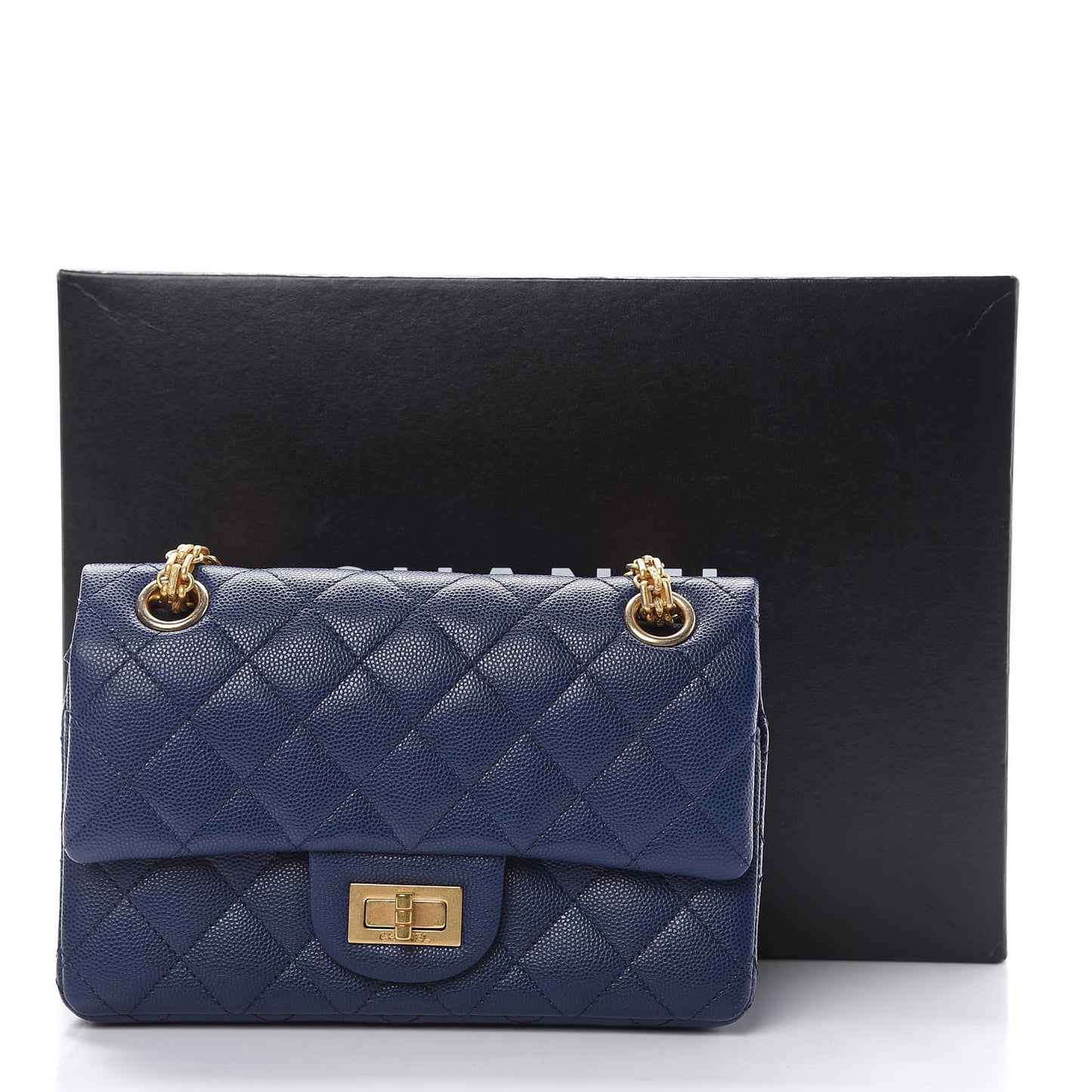 Caviar 2.55 Reissue 224 Flap Dark Blue