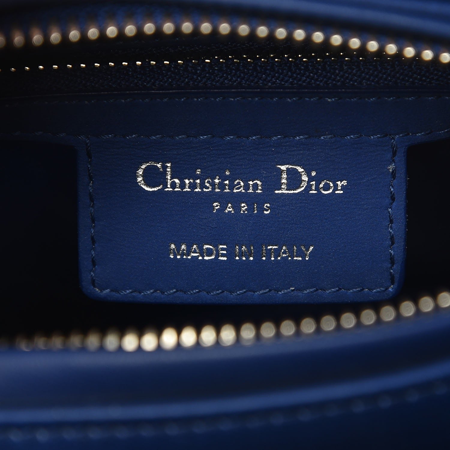 Christian Dior Lambskin Cannage Medium Lady Dior Blue 6 of 15