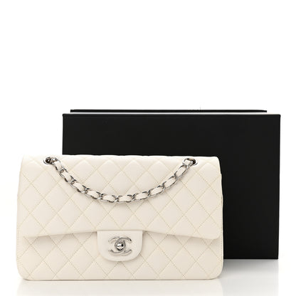 Chanel Caviar Quilted Medium Double Flap White 12 of 12