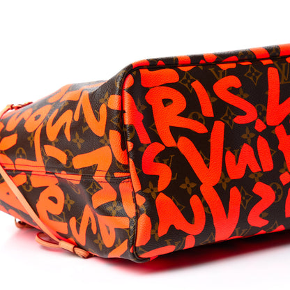 Louis Vuitton Monogram Graffiti Neverfull GM Orange 6 of 10