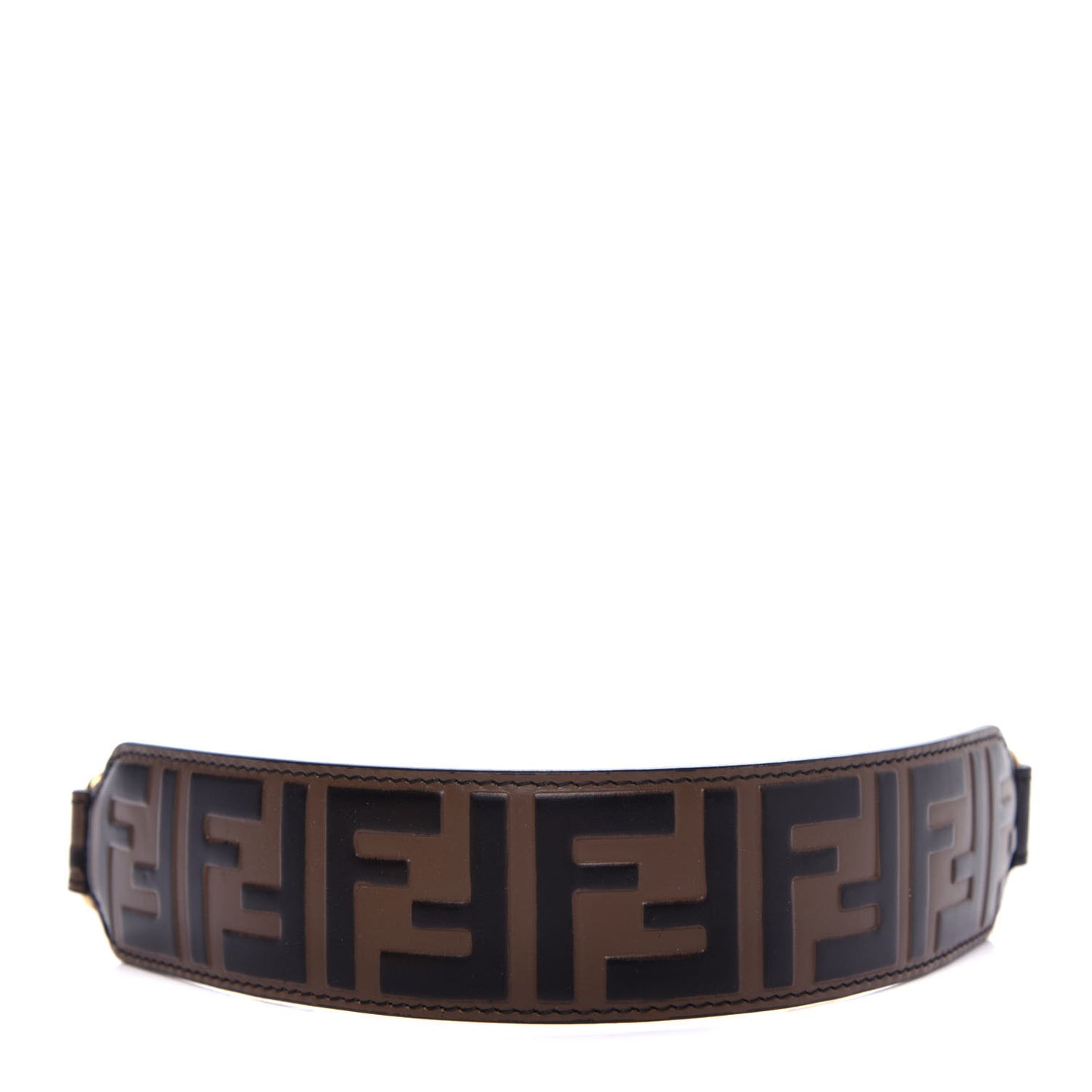 Calfskin FF 1974 Embossed Mini Strap You Maya Black
