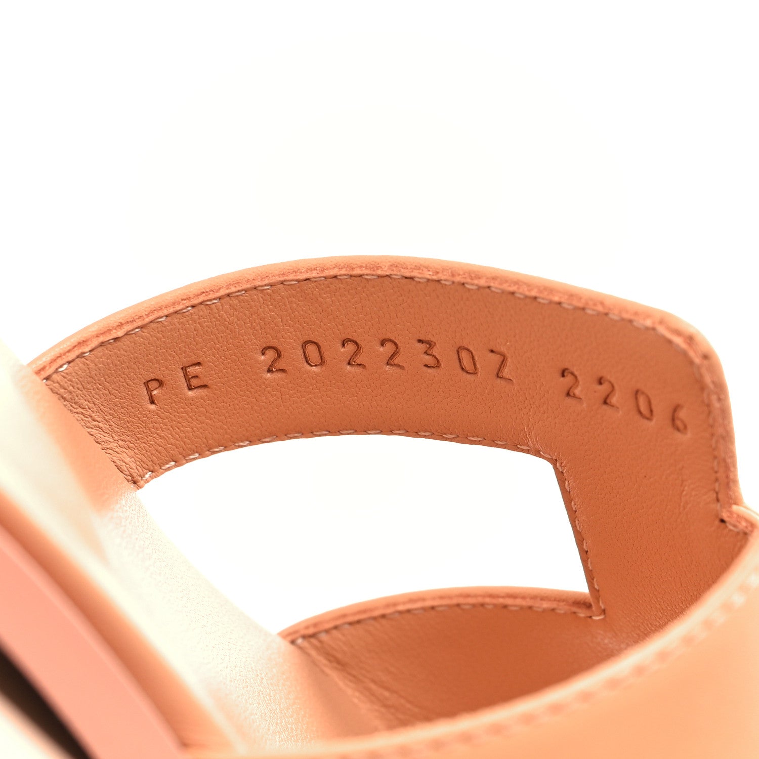 Hermes Calfskin Oran Sandals 36 Granit Rose 6 of 9