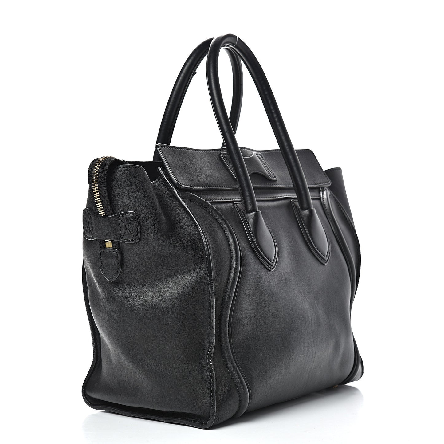 Smooth Calfskin Mini Luggage Black
