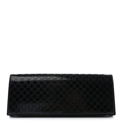 Gucci Patent Microguccissima Small Broadway Clutch Black 1 of 9