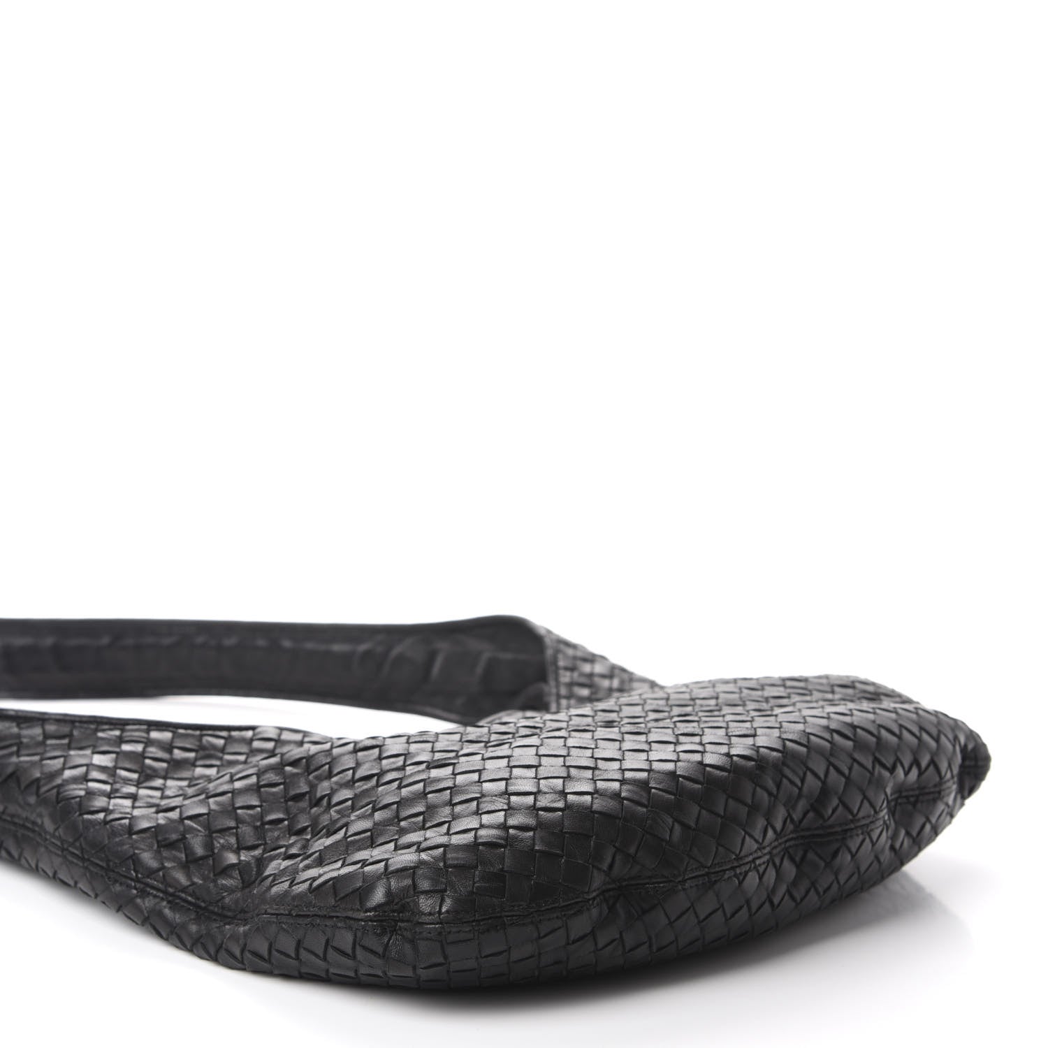 Bottega Veneta Nappa Intrecciato Shoulder Bag Black 4 of 10