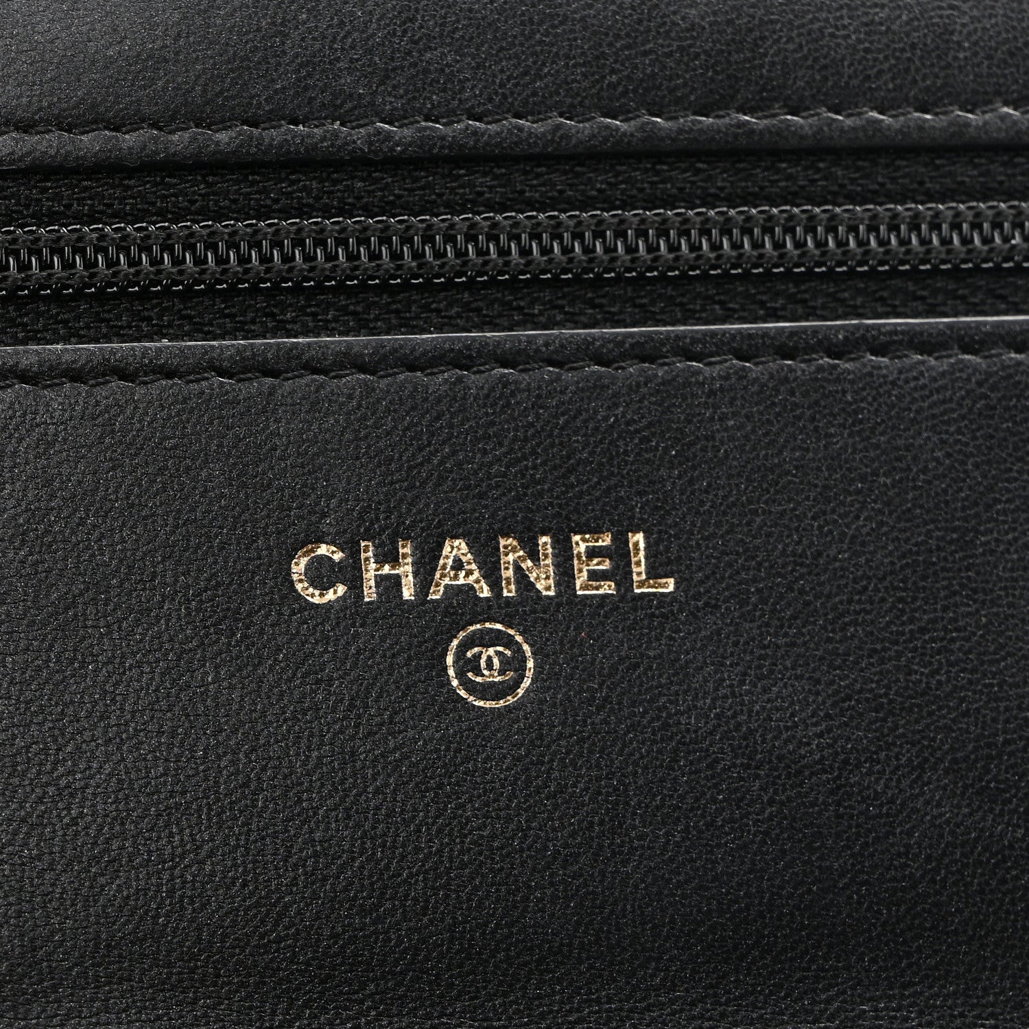 Chanel Glazed Calfskin Quilted Boy Wallet On Chain WOC Black 6 of 12